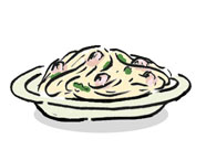 Salmon Cream Spaghetti