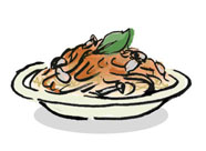 Tuna and Mushroom Spaghetti with Pomodoro Sauce