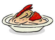 Crab Spaghetti with Cream & Pomodoro Sauce