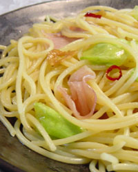Peperoncino with Cured Ham & Lettuce
