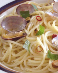 Soup Spaghetti with Clam