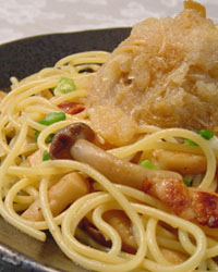 Japanese style Mushroom Spaghetti