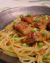Butter & Soy sauce Spaghetti with Eel