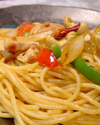Thai style Spaghetti with Ethnic Sauce